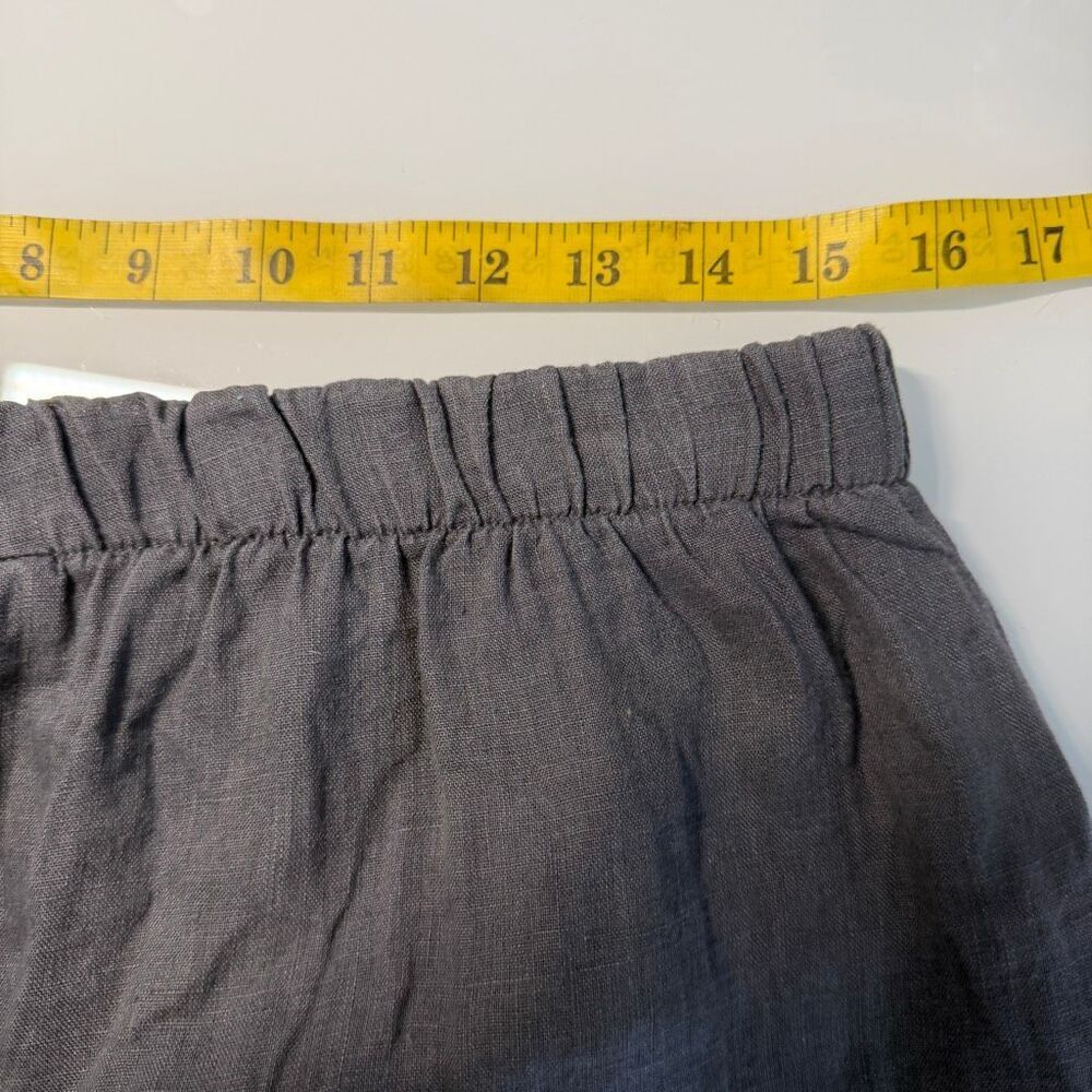 Lisa Bayne Gray Elastic Waist Relaxed Wide Leg Pull On Pants Size Large - Picture 7 of 9
